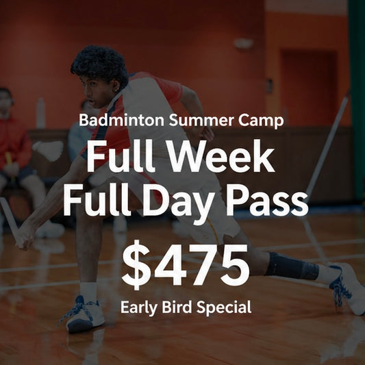 Badminton Summer Camp: 1 Full Week Full Day Pass