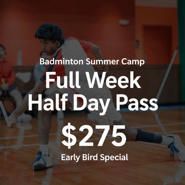 Badminton Summer Camp: 1 Full Week Half Day Pass